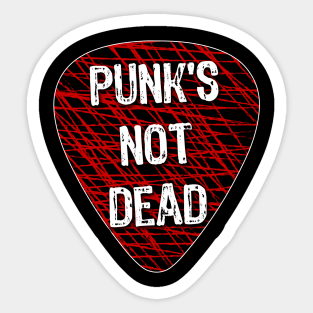Punk Rock Guitar Pick Sticker